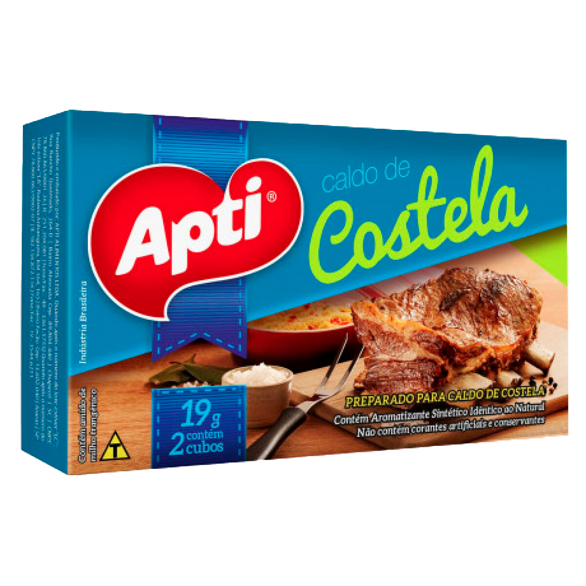 Caldo Apti Sabor Costilla 2 Cubos
