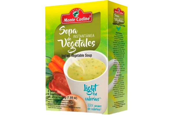 Sopa Inst. Light Vegetales Monte Cudine 4