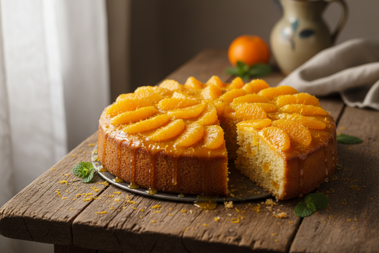 Torta de mandarina licuada