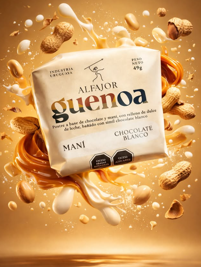 Alfajor Chocolate Blanco Guenoa