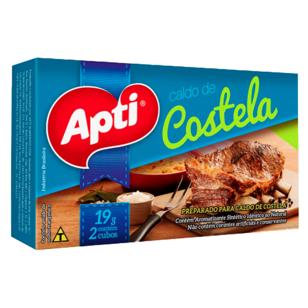 Caldo Apti Sabor Costilla 2 Cubos