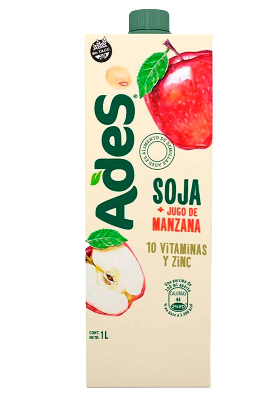 JUGO ADES MANZANA 1lt