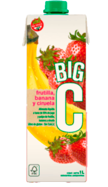 Jugo Big C-Frutilla/Banana 1Lt