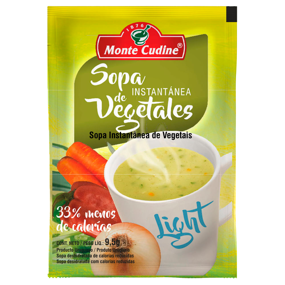 Sopa Inst. Light Vegetales Monte Cudine 