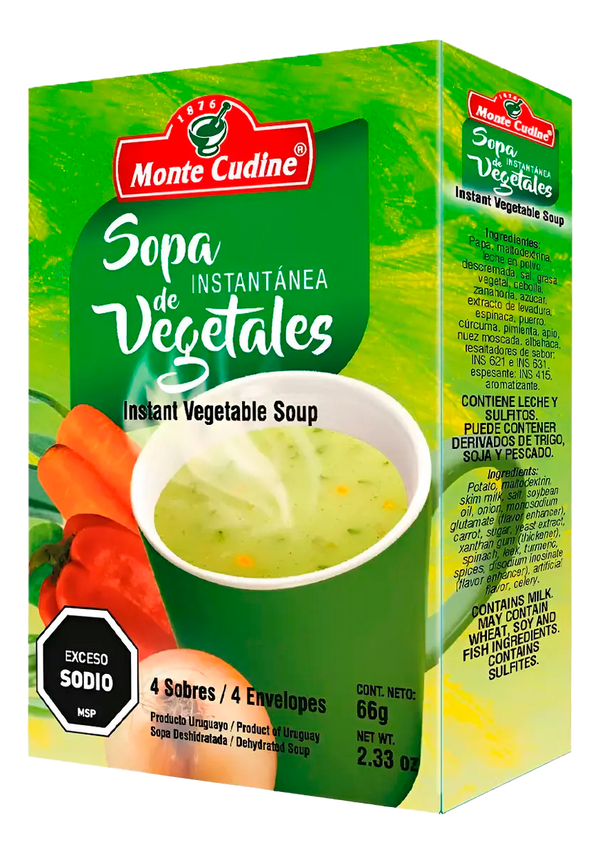 Sopa Inst. Vegetales Monte Cudine X4